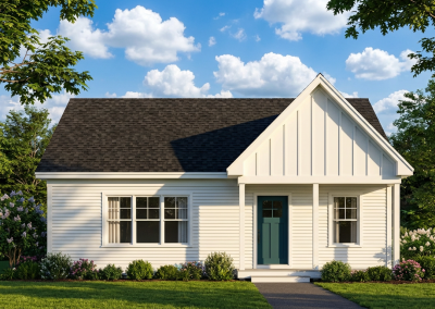 ADU 800 Elevation Horizontal Daylight Tarkka Homes, Custom Home Builder Southern NH