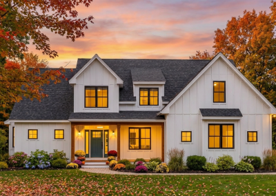Fairway Elevation Horizontal Fall Tarkka Homes, Custom Home Builder Hopkinton NH