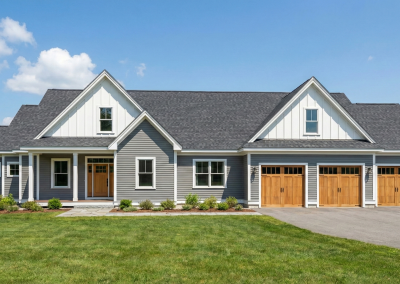 Hilltop 1 Elevation Summertime Day Tarkka Homes, Custom Home Builder Hopkinton NH