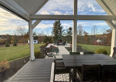 Hilltop Porch Tarkka Homes, Custom Home Builder Southern NH 12.9.25